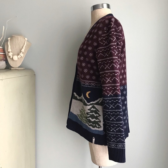 Cozy WOOLRICH Winter Mountain Cabin Wool Cardigan - Picture 6 of 10